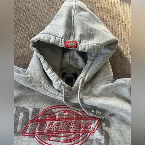 90’s Dickies Gray Hoodie with Red Logo